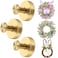 Hoiuter 3Pcs Suction Cup Wreath Hangers 2026 Upgraded Suction Cup Hooks Wreath Hangers for Front Door Glass Doors Windows No Drill Suction Cup Hooks for Shower Kitchen Mirror Loofah Towel 3 Gold