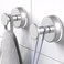 HUFEEOH Heavy Duty Suction Cup Hooks Strong Removable Shower Hooks for Towels Robes Accessories Secure Hold on Glass Tile Mirror Bathroom Kitchen Surfaces 2Pack OShape Silver
