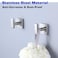 JAAWAN 2Pack Square Towel Hooks Brushed Nickel SUS304 Stainless Steel Heavy Wall Mounted Hooks for Bathroom Kitchen for Hanging Towels Robes Coats Clothes Bags