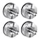 JOMOLA Brushed Stainless Steel Shower Bathroom Hooks No Drill AdhesiveFree Suction Cup Hardware Rustproof Waterproof Metal Wall Mount for Towel Robe DamageFree 4Pack