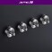 JOMOLA Brushed Stainless Steel Shower Bathroom Hooks No Drill AdhesiveFree Suction Cup Hardware Rustproof Waterproof Metal Wall Mount for Towel Robe DamageFree 4Pack