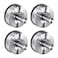 JOMOLA Brushed Stainless Steel Shower Bathroom Hooks No Drill AdhesiveFree Suction Cup Hardware Rustproof Waterproof Metal Wall Mount for Towel Robe DamageFree 4Pack