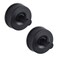 JOMOLA Stainless Steel Bathroom Suction Hooks No Drill AdhesiveFree Wall Mount for Shower Towel Robe Rustproof Metal Hardware with DamageFree Grip Matte Black 2Pack