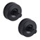 JOMOLA Stainless Steel Bathroom Suction Hooks No Drill AdhesiveFree Wall Mount for Shower Towel Robe Rustproof Metal Hardware with DamageFree Grip Matte Black 2Pack