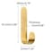 kaileyouxiangongsi Bathroom Towel Hook Shower Kitchen Wall Hanging Hooks No DrillBrass Adhesive Hooks 2Pack