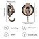 Khdrvok Wreath Cup Hook BronzePlated Polished ABS Plastic with TPU Rubber Super Suction for Shower Glass Window Kitchen Bathroom Restroom Organization 4 Pack