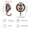 Khdrvok Wreath Cup Hook BronzePlated Polished ABS Plastic with TPU Rubber Super Suction for Shower Glass Window Kitchen Bathroom Restroom Organization 4 Pack