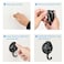 Khdrvok Wreath Cup Hook No Hole Punched BlackPlated Polished Super Suction Hanger for Kitchen Bathroom and Restroom 4 Pack