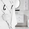 Metaliby 2 Pack Towel Hooks for Bathrooms Wall Mounted Matte Black Bathroom Hooks for Towels Robe Towel Hook for Wall Modern Black Bath Towel Hook