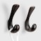 Metaliby 2 Pack Towel Hooks for Bathrooms Wall Mounted Oil Rubbed Bronze Bathroom Hooks for Towels Robe Towel Hook for Wall Modern Bath Towel Hook