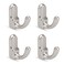 Metaliby 4 Pack Bathroom Hooks for Towels Brushed Nickel Towel Hooks Wall Mounted Bath Towel Robe Hook for Bathrooms Bathroom Wall Hooks for Hanging Towel