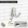 Metaliby 4 Pack Bathroom Hooks for Towels Brushed Nickel Towel Hooks Wall Mounted Bath Towel Robe Hook for Bathrooms Bathroom Wall Hooks for Hanging Towel