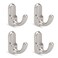 Metaliby 4 Pack Bathroom Hooks for Towels Brushed Nickel Towel Hooks Wall Mounted Bath Towel Robe Hook for Bathrooms Bathroom Wall Hooks for Hanging Towel
