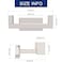 NearMoon Bath Double Towel Hook SUS304 Stainless Steel Square Robe Towel Holder Heavy Duty Rustproof Double Coat Hook for Bathroom Livingroom Kitchen Wall Mounted 2 Pack Chrome Finish