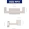 NearMoon Bath Double Towel Hook SUS304 Stainless Steel Square Robe Towel Holder Heavy Duty Rustproof Double Coat Hook for Bathroom Livingroom Kitchen Wall Mounted 2 Pack Chrome Finish