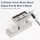NearMoon Bath Double Towel Hook SUS304 Stainless Steel Square Robe Towel Holder Heavy Duty Rustproof Double Coat Hook for Bathroom Livingroom Kitchen Wall Mounted 2 Pack Chrome Finish