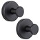 Neknock Suction Cup Hooks for Shower Towel Hooks for Bathroom Kitchen Glass Mirror Tile Stainless Steel Suction Hooks for Hanging Towel Coat Loofah Robe up to 15 lbs 2 Pack Black