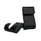 NELI Set of 2 Glass Wall Hooks Shower Screen Door Hooks Black