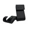 NELI Set of 2 Glass Wall Hooks Shower Screen Door Hooks Black