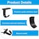 Piutouyar 12 Pack Black Screw Mounted Ceiling Hooks Heavy Duty UnderShelf Coat Hook Stainless Steel TowelRobe Clothes Hook Hanger for Cabinet Kitchen Cupboard Bathroom