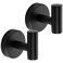 Ravinte Towel Hooks 2 Pack Black Bathroom Towel Hooks SUS 304 Stainless Steel Matte Black Coat Robe Clothes Holder