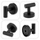 Ravinte Towel Hooks 2 Pack Black Bathroom Towel Hooks SUS 304 Stainless Steel Matte Black Coat Robe Clothes Holder