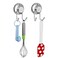 SANNO Double Suction Hooks Suction Cups Vacuum Hook for Flat Smooth Wall Surface Towel Robe Bathroom Kitchen Shower Bath Coat Stainless Steel 2 Pack