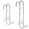 Ofiray-home Shower Door Towel Hooks 2Pack 913 Length Adjustable Hook for Framed Frameless Over the Door Glass Squeegee Holder Towels Hanger for Bath Suits Rozer Robes Loofahs Shavers Silver