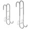 Ofiray-home Shower Door Towel Hooks 2Pack 913 Length Adjustable Hook for Framed Frameless Over the Door Glass Squeegee Holder Towels Hanger for Bath Suits Rozer Robes Loofahs Shavers Silver