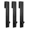 Simtive Extended Shower Door Hooks 7Inch Over Door Hooks for Bathroom Frameless Glass Shower Door Towel Hooks 3Pack Black