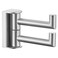 Suyar Double Towel Hook Brushed Nickel Bathroom Swivel Coat Robe Holder