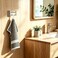 Suyar Double Towel Hook Brushed Nickel Bathroom Swivel Coat Robe Holder