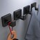 VAEHOLD 4 Pack Robe Towel Hooks for Bathrooms Matte Black Coat Hooks for Hanging Stainless Steel Heavy Duty Wall Mounted Shower Hooks Wall Hooks for Kitchen BedroomHotelPool Drilling