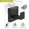 VAEHOLD 4 Pack Robe Towel Hooks for Bathrooms Matte Black Coat Hooks for Hanging Stainless Steel Heavy Duty Wall Mounted Shower Hooks Wall Hooks for Kitchen BedroomHotelPool Drilling