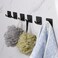 Vanloory Bath Towel Hooks 10 Pack Strong Self Adhesive CoatClothes Hooks No Drilling Sticky Hooks Heavy Duty 304 Stainless Steel Shower Wall Hook for Bathroom Kitchen BedroomMatte Black