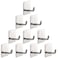 Vanloory Bath Towel Hooks 10 Pack Strong Self Adhesive CoatClothes Hooks No Drilling Sticky Hooks Heavy Duty 304 Stainless Steel Shower Wall Hook for Bathroom Kitchen BedroomBrushed Nickel