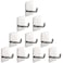 Vanloory Bath Towel Hooks 10 Pack Strong Self Adhesive CoatClothes Hooks No Drilling Sticky Hooks Heavy Duty 304 Stainless Steel Shower Wall Hook for Bathroom Kitchen BedroomBrushed Nickel