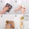 Vanloory Bath Towel Hooks 4 Pack Self Adhesive Coat Hooks Sturdy No Drilling Robe Hook SUS 304 Stainless Steel Heavy Duty Clothes Hanger Wall Hooks for Bathroom Bedroom Kitchen 2 in Gold