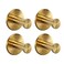 Vanloory Bath Towel Hooks 4 Pack Self Adhesive Coat Hooks Sturdy No Drilling Robe Hook SUS 304 Stainless Steel Heavy Duty Clothes Hanger Wall Hooks for Bathroom Bedroom Kitchen 2 in Gold