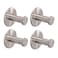 Vanloory Bath Towel Hooks 4 Pack Self Adhesive Coat Hooks Sturdy No Drilling Robe Hook SUS 304 Stainless Steel Heavy Duty Wall Hooks for Bathroom Bedroom Kitchen 2 in Brushed