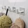 Vanloory Bath Towel Hooks10 Pack Self Adhesive Square Coat Hooks Sturdy No Drilling Robe Hook Heavy Duty Aluminum Clothes Hanger Wall Hooks for Bathroom Bedroom Kitchen 2 in Silver