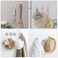 VIS'V VISV Adhesive Hooks Small Metal Shower Wall Stick on Hooks Waterproof 2 Extra Adhesive Strips Round Silver 4 Pcs