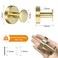 WaaWee 2 Pack Robe Towel Hook Wall Mount Stainless Steel Wall Hook Heavy Duty Clothes Coat Hooks for Bathroom Kitchen Home Storage Gold