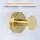 WaaWee 2 Pack Robe Towel Hook Wall Mount Stainless Steel Wall Hook Heavy Duty Clothes Coat Hooks for Bathroom Kitchen Home Storage Gold