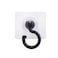 X-SHIYUN XSHIYUN 4 Pack 360Rotating Ceiling Adhesive HookWall Adhesive HooksWaterproof Bathroom Kitchen Heavy Duty Self Adhesive HooksBlack
