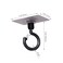X-SHIYUN XSHIYUN 4 Pack 360Rotating Ceiling Adhesive HookWall Adhesive HooksWaterproof Bathroom Kitchen Heavy Duty Self Adhesive HooksBlack