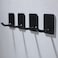 YIGII Adhesive Wall Hooks Sticky on Hooks No Damage Towel Hooks Heavy Duty Stainless Steel 8 Pack Matte Black