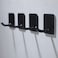 YIGII Adhesive Wall Hooks Sticky on Hooks No Damage Towel Hooks Heavy Duty Stainless Steel 8 Pack Matte Black