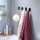 YIGII Adhesive Wall Hooks Sticky on Hooks No Damage Towel Hooks Heavy Duty Stainless Steel 8 Pack Matte Black