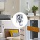 YSSILADI Shower Suction Cup Hooks 2 Garland Silver Plated Decorative Waterproof Towel Removable Wall 15lb Command Hanging Reusable Robe